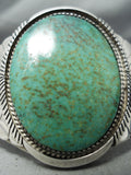 Huge Flank Vintage Native American Navajo Royston Turquoise Sterling Silver Bracelet-Nativo Arts