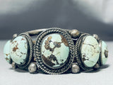 Museum Vintage Native American Navajo Dry Creek Turquoise Sterling Silver Bracelet-Nativo Arts