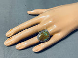 Adjustable Shank Vintage Native American Navajo Royston Turquoise Sterling Silver Ring-Nativo Arts