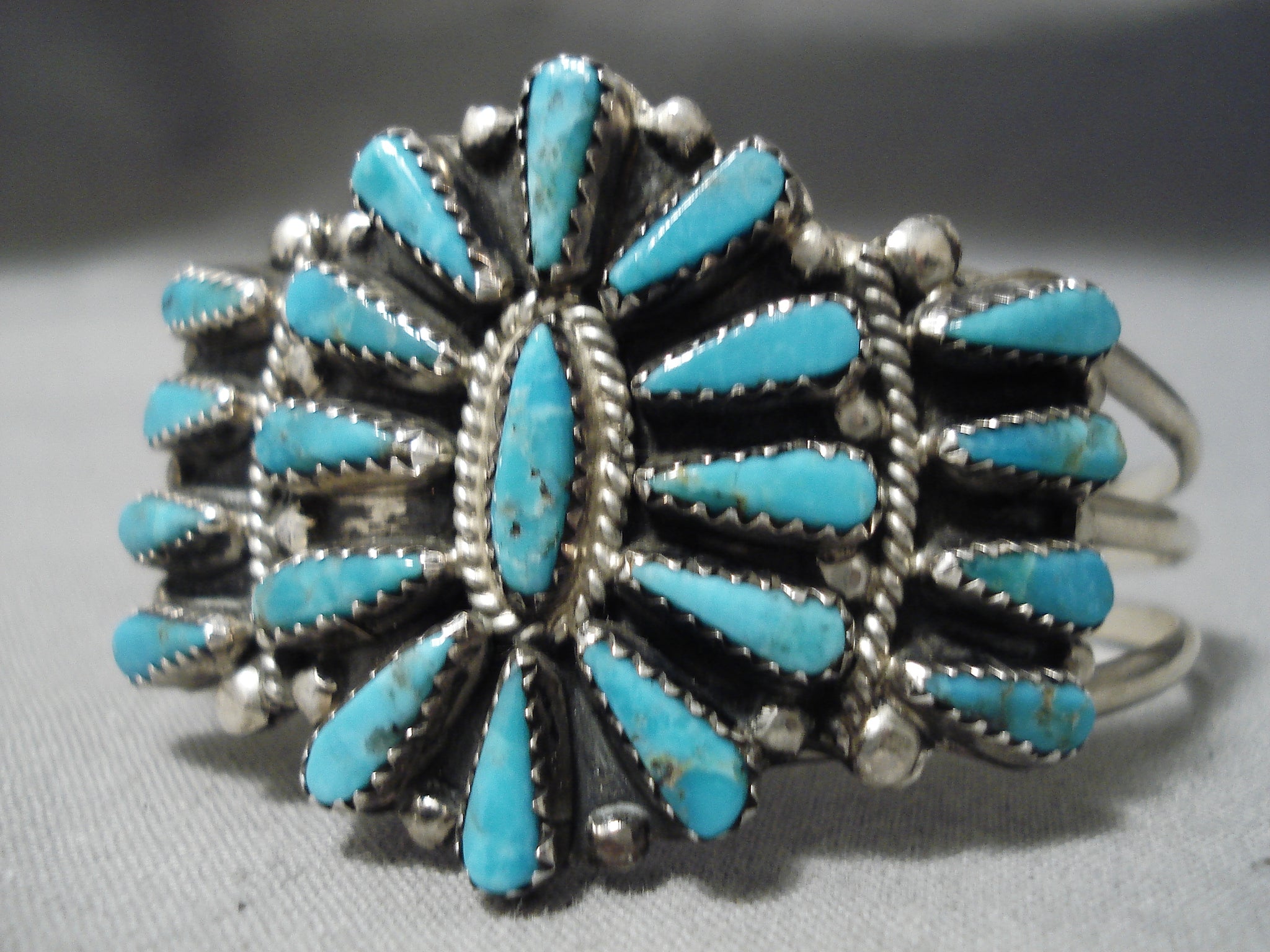 Stunning Sterling Silver orders Turquoise Cuff Bracelet