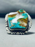 One Of The Best Ever Vintage Native American Navajo Royston Turquoise Sterling Silver Ring-Nativo Arts