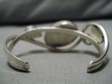 Marvelous Vintage Native American Navajo Teardrop Turquoise Sterling Silver Bracelet-Nativo Arts