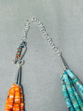 One Of The Most Unique Pueblo Turquoise Shell Sterling Silver Necklace-Nativo Arts