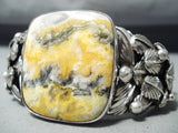Amazing San Felipe Bumble Bee Sterling Silver Bracelet Huge-Nativo Arts