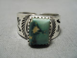 Jeanette Dale Vintage Native American Navajo Damale Turquoise Sterling Silver Ring-Nativo Arts