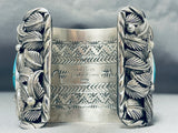 218 Grams Horse Native American Turquoise Sterling Silver Bracelet Cuff-Nativo Arts