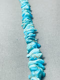 Native American Traditional Vintage Santo Domingo Old Kingman Royston Turquoise Necklace-Nativo Arts
