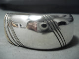 Authentic Vintage Native American Navajo Thomas Singer Gold Sterling Silver Bracelet-Nativo Arts