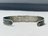 Excellent Vintage Native American Navajo Cerrillos Turquoise Sterling Silver Bracelet-Nativo Arts