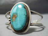 Carla Allapour Vintage Native American Navajo Royston Turquoise Sterling Silver Bracelet-Nativo Arts