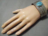 Vivid Carico Lake Turquoise Native American Sterling Silver Bracelet-Nativo Arts