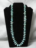 Incredible Vintage Navajo Turquoise Nugget Native American Ehishi Necklace-Nativo Arts