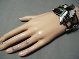 Best Vintage Zuni Native American Eagle Turquoise Sterling Silver Bracelet-Nativo Arts