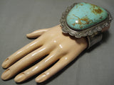 Native American The Best Vintage Santo Domingo Cawin Calabaza Turquoise Sterling Silver Bracelet-Nativo Arts