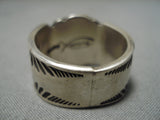 Best Vintage Native American Navajo Godber Turquoise Sterling Silver Tommy Jackson Ring-Nativo Arts