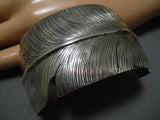 Important Feather Master Native American Navajo Sterling Silver Ben Begaye Bracelet-Nativo Arts