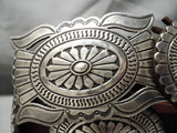 Important Vintage Native American Navajo Nel Burbank Sterling Silver Concho Belt Old-Nativo Arts