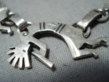 Fabulous Vintage Native American Navajo Sterling Silver Kokopelli Bracelet Old-Nativo Arts