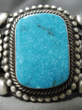 Best Native American Navajo Rick Martinez Carico Lake Turquoise Sterling Silver Bracelet Cuff-Nativo Arts