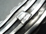 Signed Vintage Native American Navajo Royston Turquoise Sterling Silver Bracelet Old-Nativo Arts