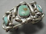 Extremely Rare Earlier Vintage Native American Navajo Royston Turquoise Sterling Silver Bracelet-Nativo Arts