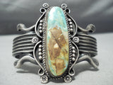Thick Heavy Vintage Native American Navajo Royston Turquoise Sterling Silver Bracelet-Nativo Arts