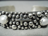 Detailed Crosses Native American Navajo Sterling Silver Christian Bracelet Cuff-Nativo Arts