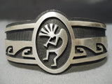 Important Vintage Native American Hopi Elgene Sehongva Sterling Silver Quality Bracleet-Nativo Arts