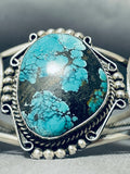Triple Huge Vintage Native American Navajo Turquoise Sterling Silver Bracelet-Nativo Arts