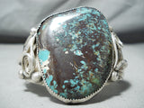 Outstanding Navajo Turquoise Sterling Silver Bracelet Native American-Nativo Arts