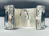 Stunning San Felipe Colossal Pilot Mountain Turquoise Sterling Silver Bracelet-Nativo Arts