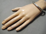 Important Vintage Native American Navajo Orville Tsinnie Sterling Silver Bracelet-Nativo Arts