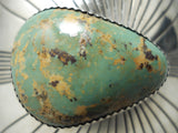 Monstrous Vintage Native American Navajo Royston Turquoise Sterling Silver Bracelet-Nativo Arts