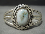 Rare Dry Creek Turquoise Vintage Native American Navajo Sterling Silver Bracelet-Nativo Arts