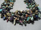 Important Rye Whitegoat Navajo Turquoise Amethyst Native American Necklace-Nativo Arts