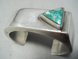 Unique Contemporist Vintage Native American Navajo Turquoise Sterling Silver Bracelet-Nativo Arts