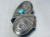 Native American One Of The Craziest Vintage Navajo Turquoise Sterling Silver Bracelet-Nativo Arts