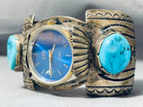 One Of The Best Thomas Singer Vintage Native American Navajo Turquoise Sterling Silver Bracelet-Nativo Arts
