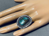 Amazing Vintage Native American Navajo Royston Turquoise Sterling Silver Ring-Nativo Arts