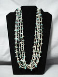 Native American Rare Vintage Santo Domingo Royston Turquoise Necklace Old-Nativo Arts