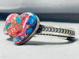 One Of The Best Purple Mohave Turquoise Native American Navajo Sterling Silver Bracelet-Nativo Arts