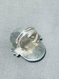 Noteworthy Native American Navajo Turquoise Sterling Silver Monument Valley Ring-Nativo Arts