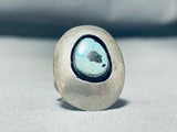 Shadowbox Vintage Native American Navajo Turquoise Sterling Silver Ring Old-Nativo Arts