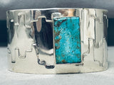 Exquisite Native American Navajo 8 Turquoise Sterling Silver Bracelet-Nativo Arts