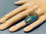 Fabulous Vintage Native American Zuni Royston Turquoise Sterling Silver Ring-Nativo Arts