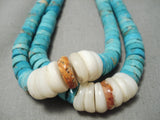 Quality Vintage Navajo Blue Turquoise Native American Jacla Necklace-Nativo Arts