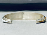Midnight Space Kachina Native American Navajo Turquoise Sterling Silver Bracelet-Nativo Arts