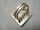 One Of The Best Vintage Native American Navajo Tommy Jackson Turquoise Sterling Silver Ring-Nativo Arts