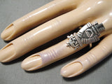 Important Vintage Hopi Sterling Silver Native American Kachina Ring-Nativo Arts