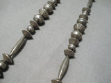 Hand Tooled Vintage Navajo Sterling Silver Necklace Native American-Nativo Arts
